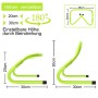 Hürden Fußball 6er Set Training Trainingshürden Speed/Agility Verstellbar Kinder QEENTOE
