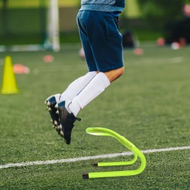 Hürden Fußball 6er Set Training Trainingshürden Speed/Agility Verstellbar Kinder QEENTOE