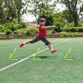 Hürden Fußball 6er Set Training Trainingshürden Speed/Agility Verstellbar Kinder QEENTOE