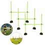 Grün Sprungstangen-Set Agility Trainingshilfe Training Ausdauer für Sprungkraft QEENTOE
