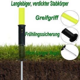 6er Slalomstangen Trainingsstangen Trainingsstock Trainingsgerät Fußballtraining 180cm QEENTOE