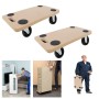 2pcs Möbelroller Transportroller Transporthilfe Umzugsroller Rollbrett Max 200kg QEENTOE